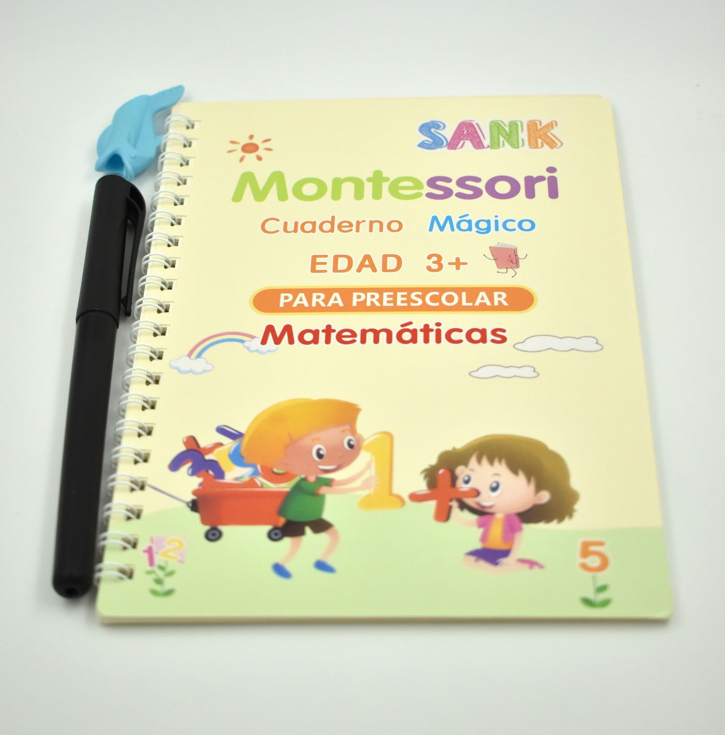 Kit de Caligrafía Montessori: 4 Libros Reutilizables para Preescolar