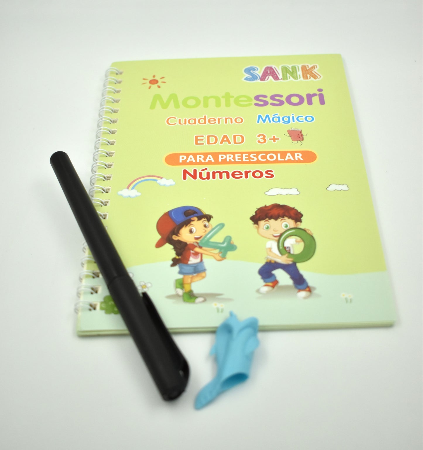 Kit de Caligrafía Montessori: 4 Libros Reutilizables para Preescolar